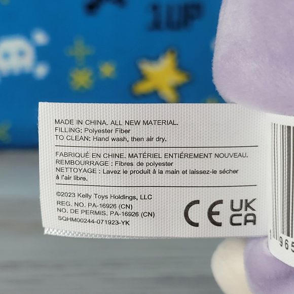 Squishmallow Bubba the Purple Cow 10" UltraSoft Hugmees Plush NWT - Picture 5 of 7